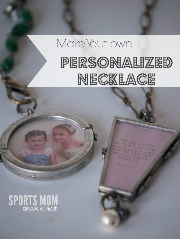 Find out how to make your own personalized necklace charms. Perfect for changing with every sport season, making for a fundraiser or giving as a gift! Find out how to make your own personalized necklace charms. Perfect for changing with every sport season, making for a fundraiser or giving as a gift!