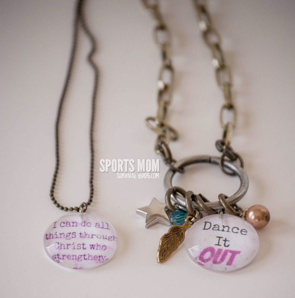 Find out how to make your own personalized necklace charms. Perfect for changing with every sport season, making for a fundraiser or giving as a gift! Find out how to make your own personalized necklace charms. Perfect for changing with every sport season, making for a fundraiser or giving as a gift!