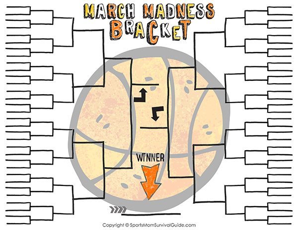 March Madness Printable Bracket for Kids NCAA Tournament Bracket 2016, Print for Free