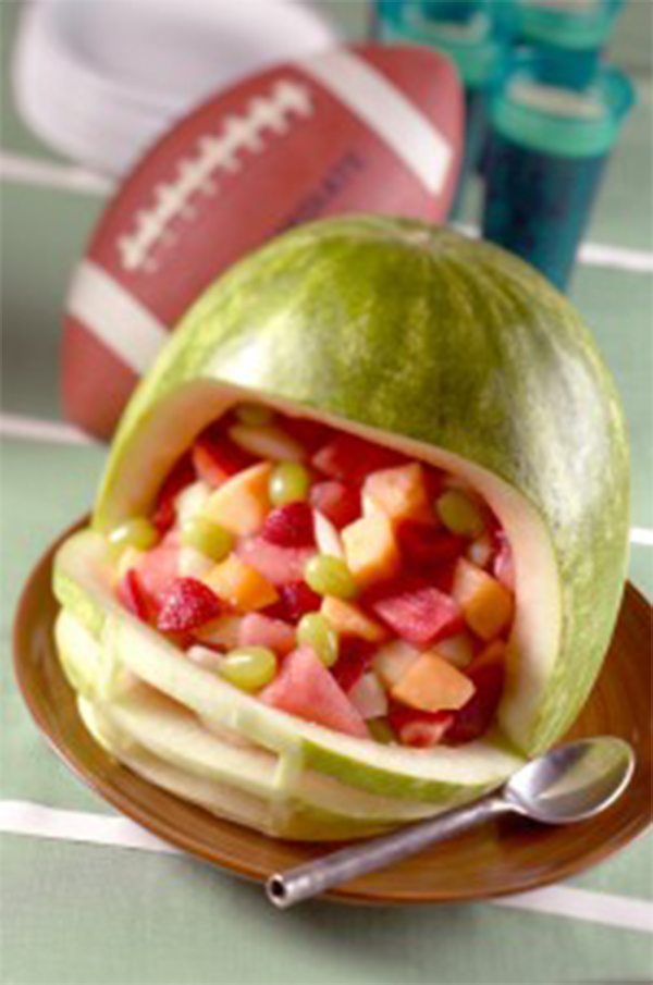 Football Food Ideas football watermelon