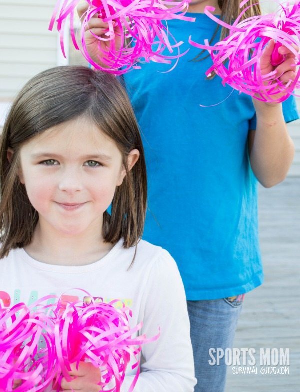 Breast Cancer Awareness for Sports Teams DIY Pom Poms-1-6