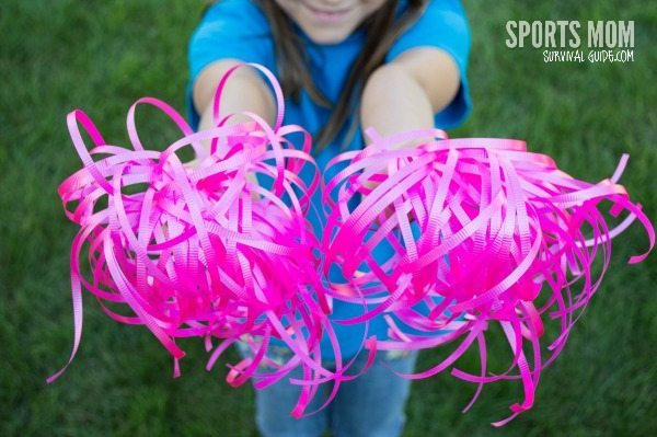 Breast Cancer Awareness for Sports Teams DIY Pom Poms-1-9