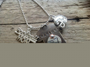sports jersey necklace
