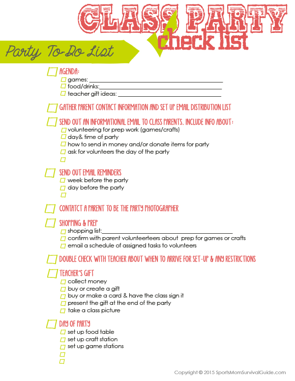 Are you a room parent at your kid’s school this year? If you are, then you know it can involve a lot of prep work. Get this FREE room parent holiday party checklist! Are you a room parent at your kid’s school this year? If you are, then you know it can involve a lot of prep work. Get this FREE room parent holiday party checklist!