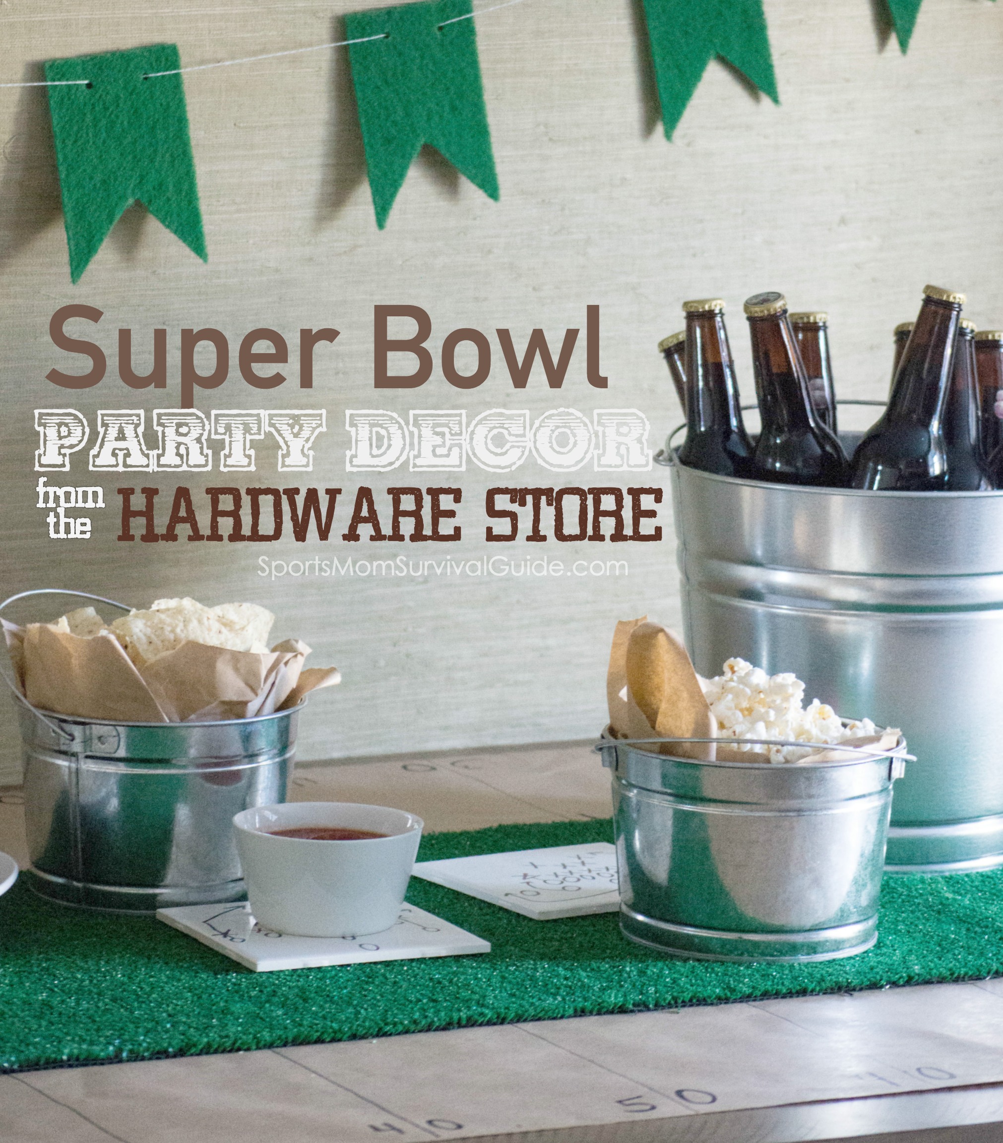 Find all your Super Bowl party decor at the HARDWARE store this year!! For around $15 you can put together a pretty great tablescape! Find all your Super Bowl party decor at the HARDWARE store this year!! For around $15 you can put together a pretty great tablescape!