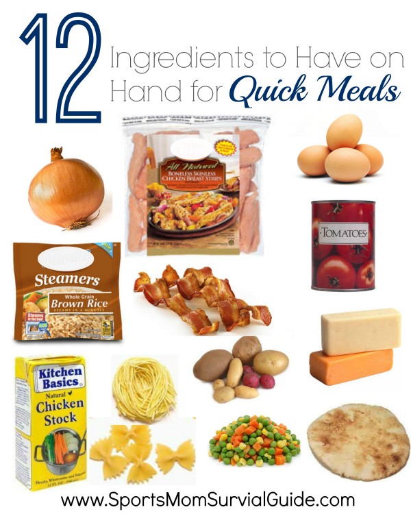 12 Ingredients to Have on Hand for Quick Meals