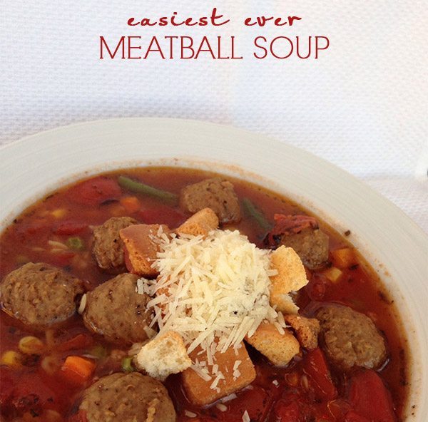 Easiest Ever Meatball Soup