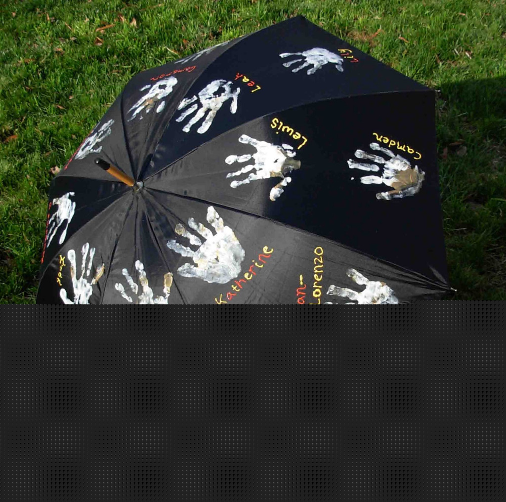 Personalized Handprint Umbrella