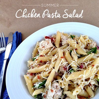 Easy Summer Chicken Pasta Salad