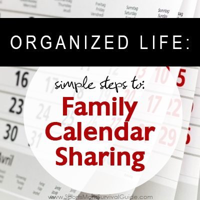 organize your calendar
