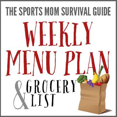 free weekly menu plan and grocery list