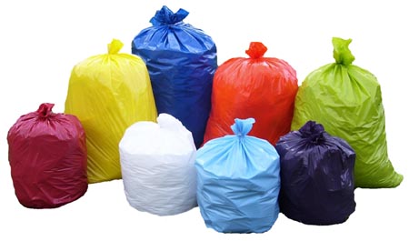 colorful trashbag fundraiser