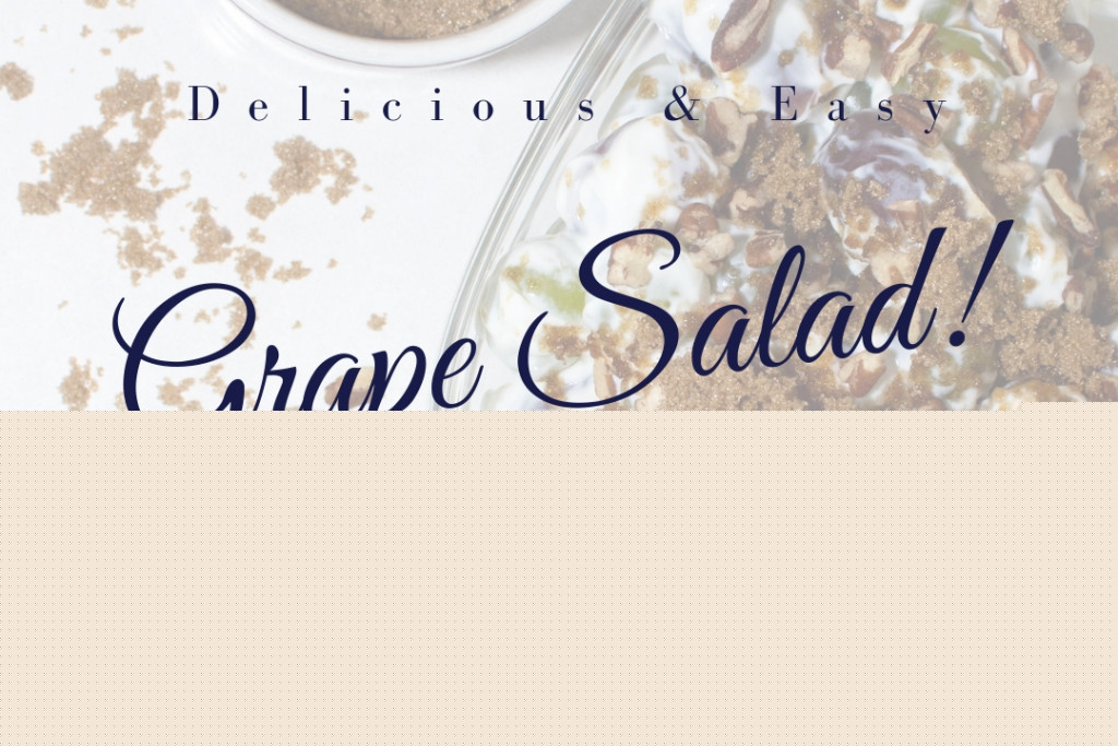 Delicious, Easy, & Healthy Grape Salad w/ GReek Yogurt