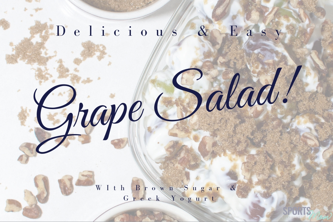 Delicious, Easy, & Healthy Grape Salad w/ GReek Yogurt