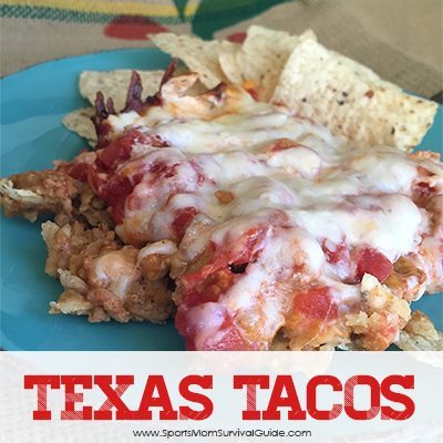 Tired of the same old taco meal? Try these Texas Tacos layered with deliciousness!