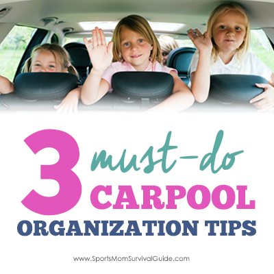 Have kids? Drive carpool? Think it's crazy? Check out these must-do Carpool Organization Tips!
