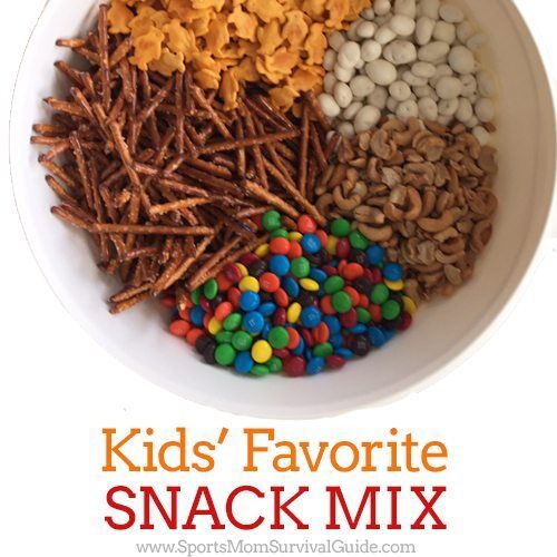 We are always on the go and this Kid's Favorite Snack Mix is so easy and fast to mix together and keep on hand for school lunches, snack and to grab-and-go!