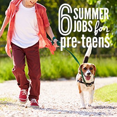 Use this list of 6 Summer Jobs for Pre-Teens to help your child decide on ways they can earn money in order to learn money management.