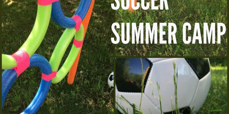 DIY Soccer Camp Using Pool Noodles