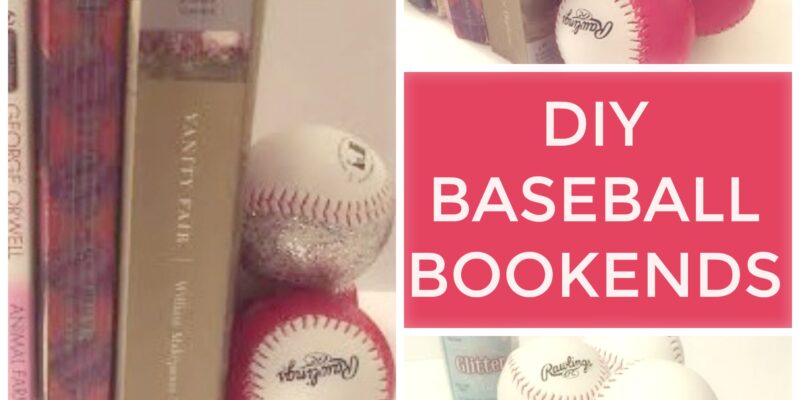 DIY Baseball Bookends