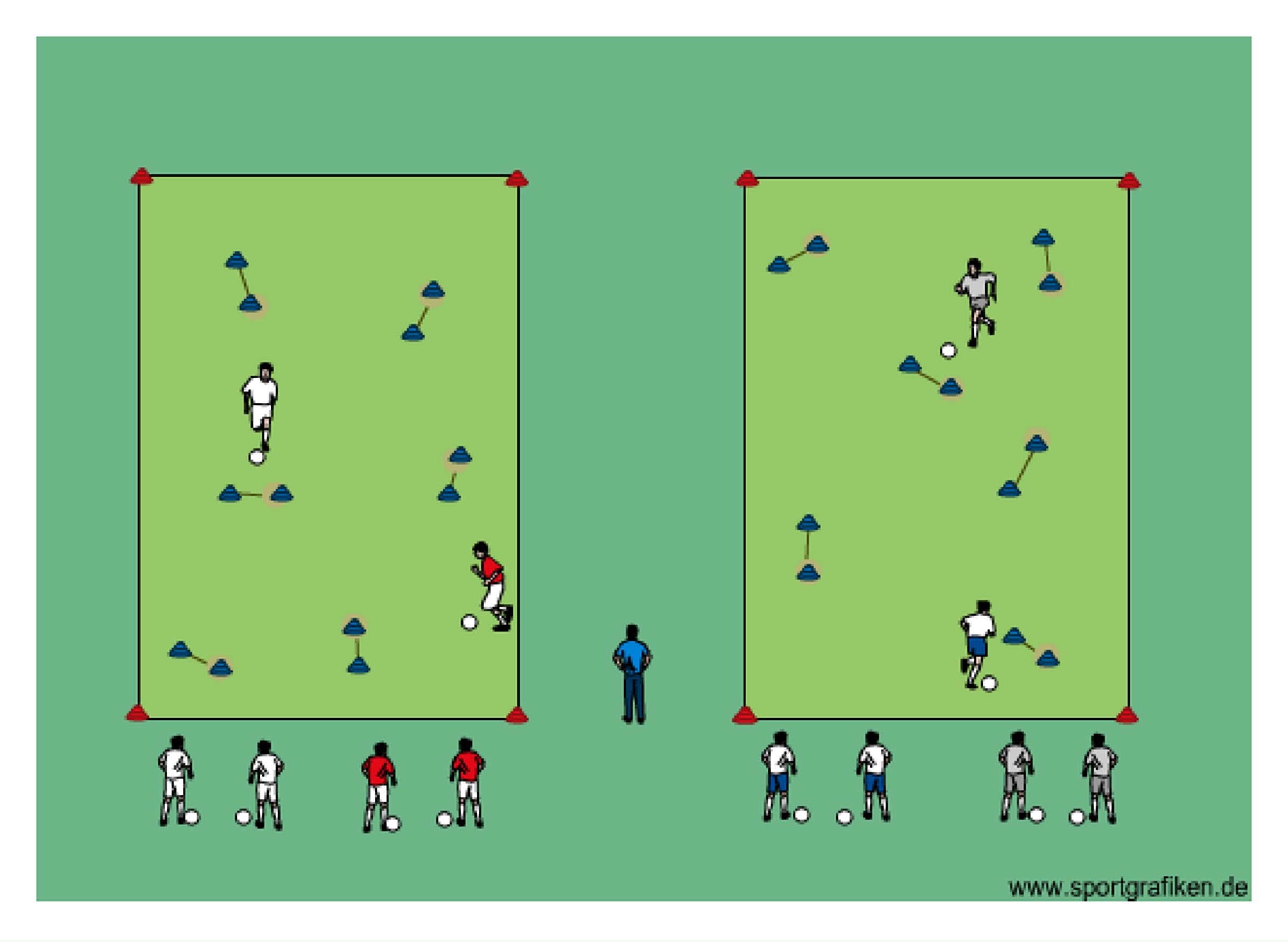 Soccer Gate Race Training Drill