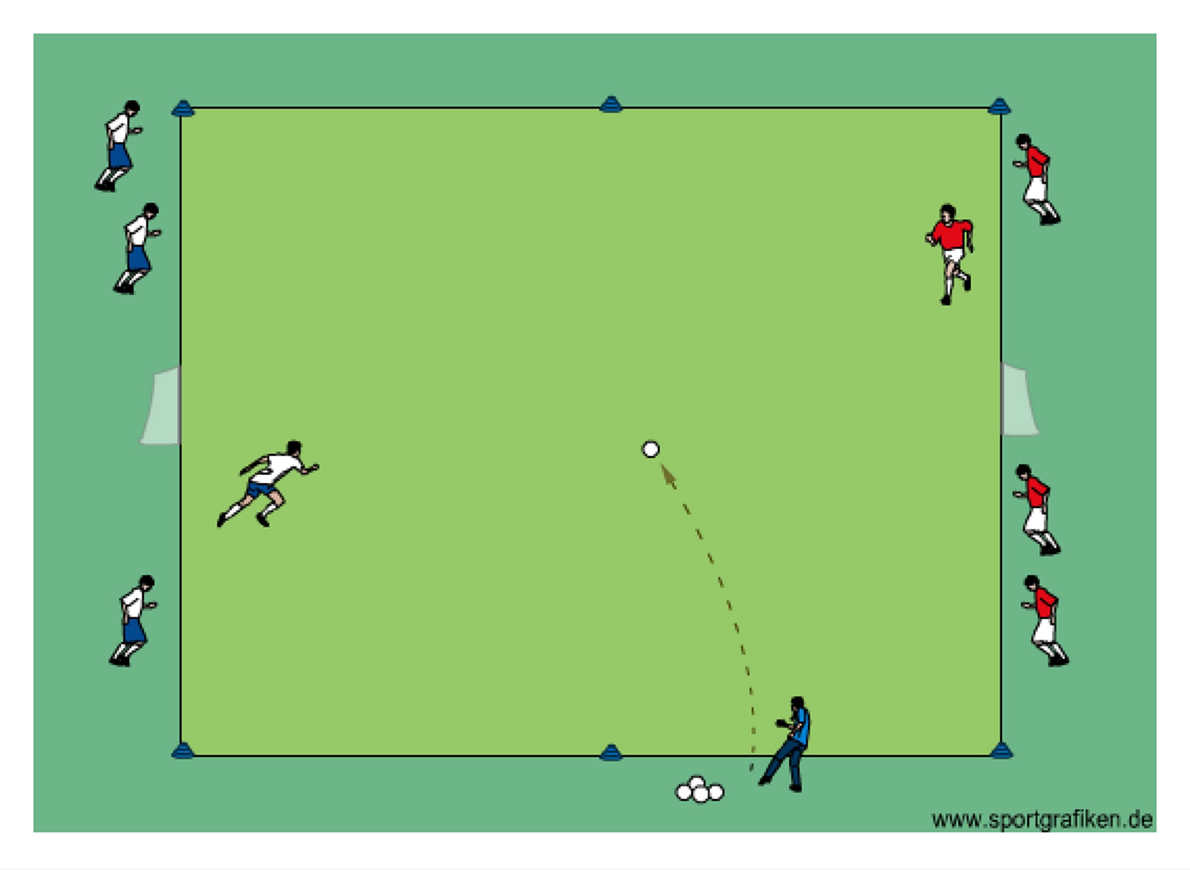Soccer Numbers Game Training Drill