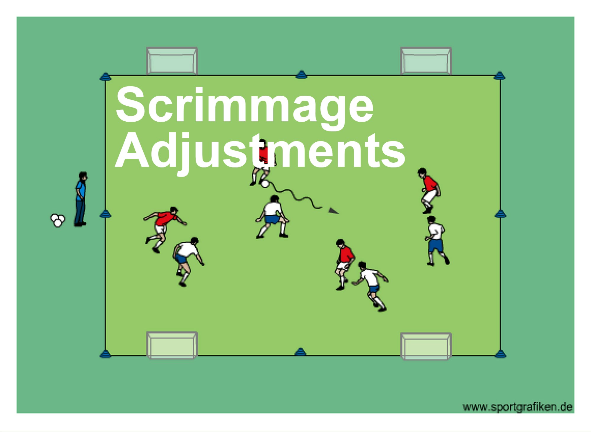 Soccer Scrimmage Adjustments Training Drill