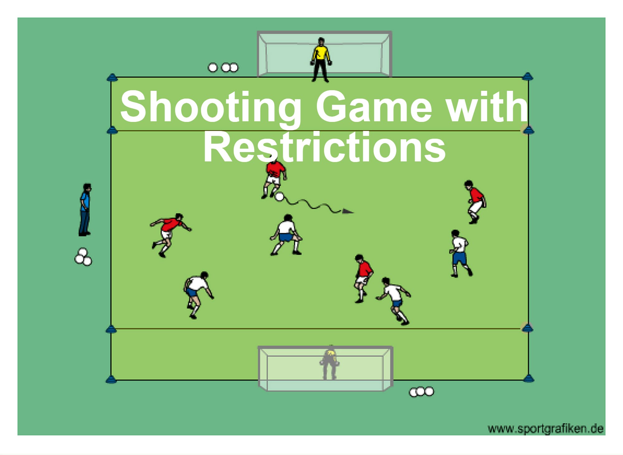 Soccer Shooting Game Restrictions Training Drill