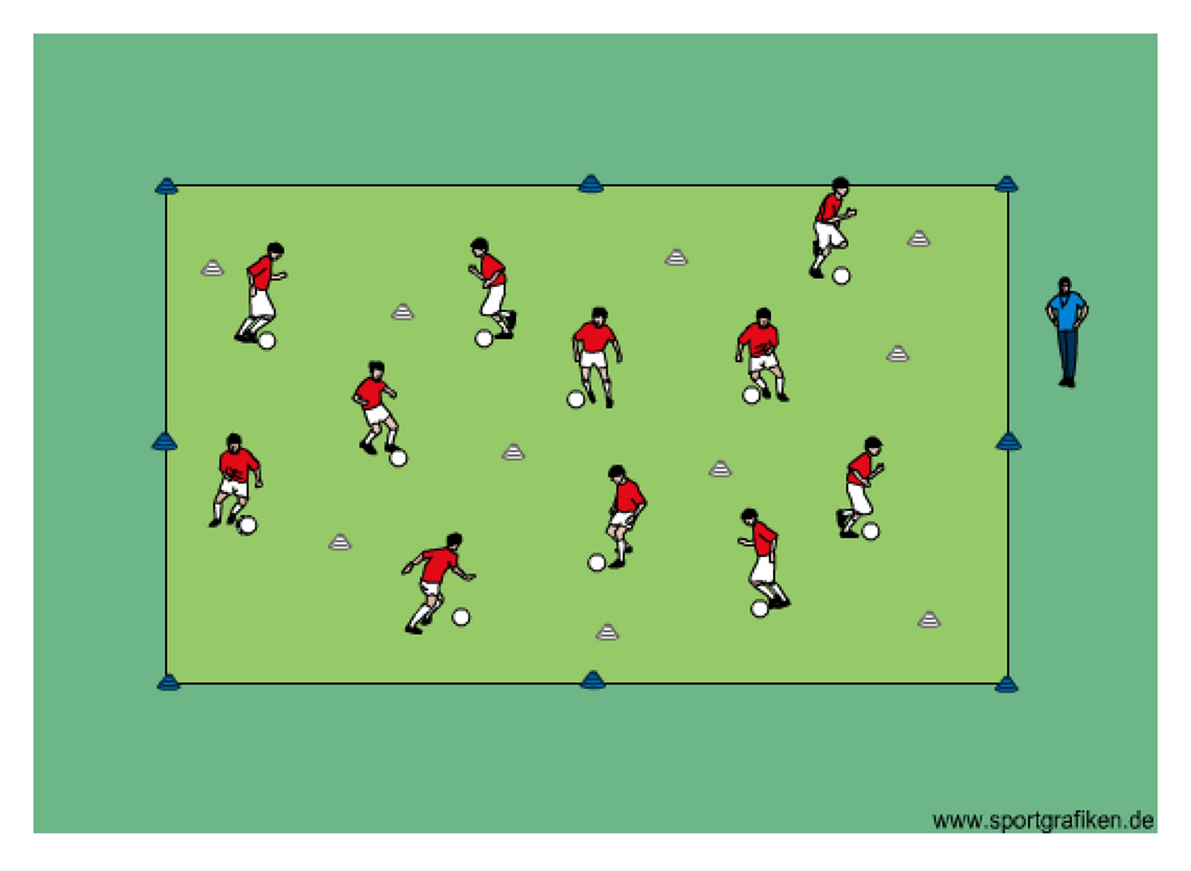 Soccer Dribbling Warm Up – Cool Down Training Drill