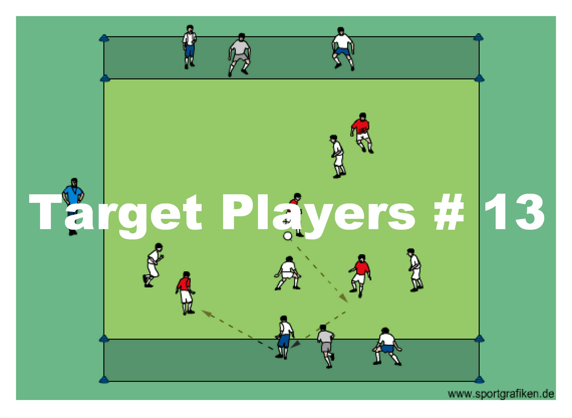 Soccer Target Players # 13 Training Drill