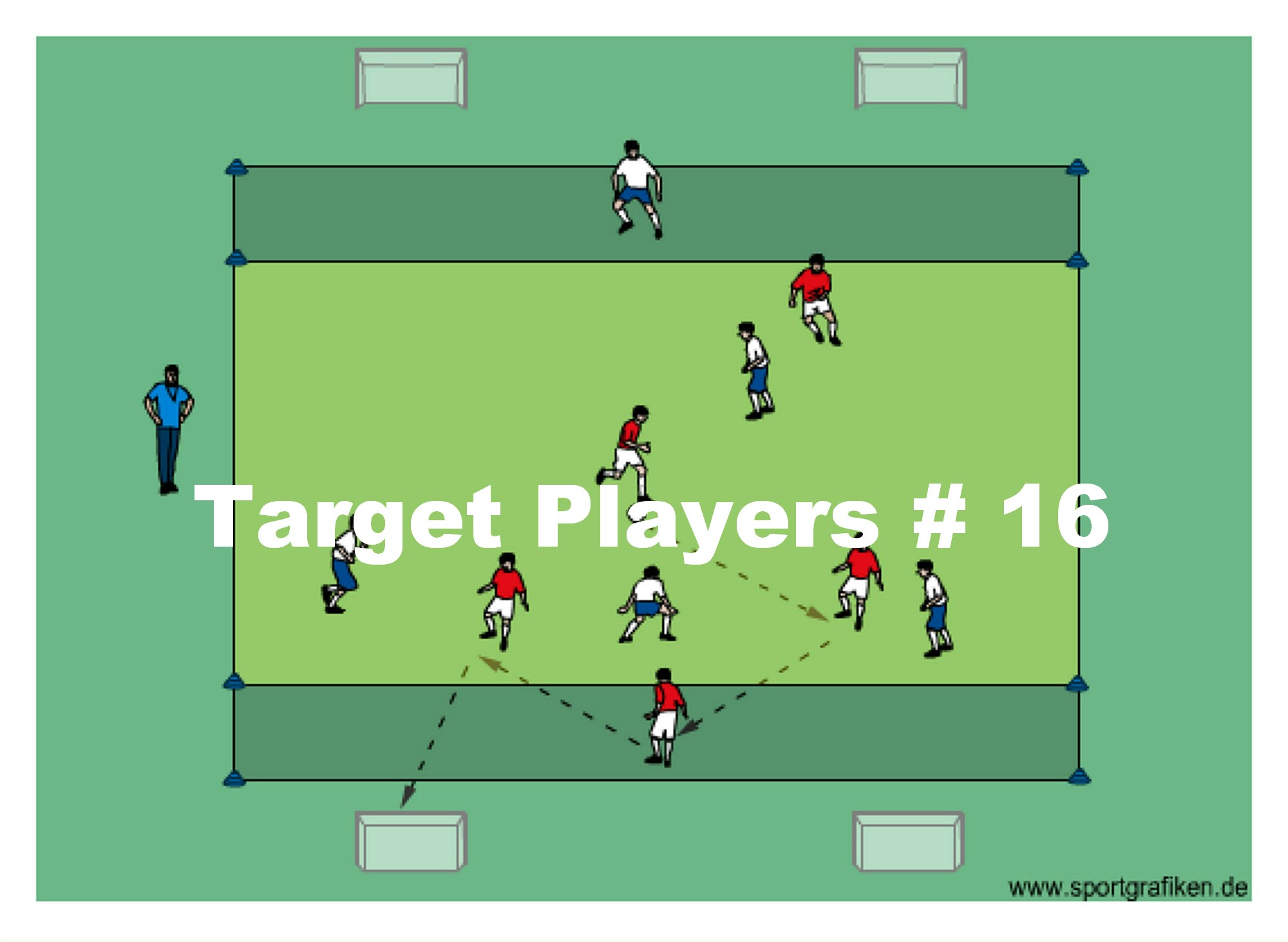 Soccer Target Players # 16 Training Drill
