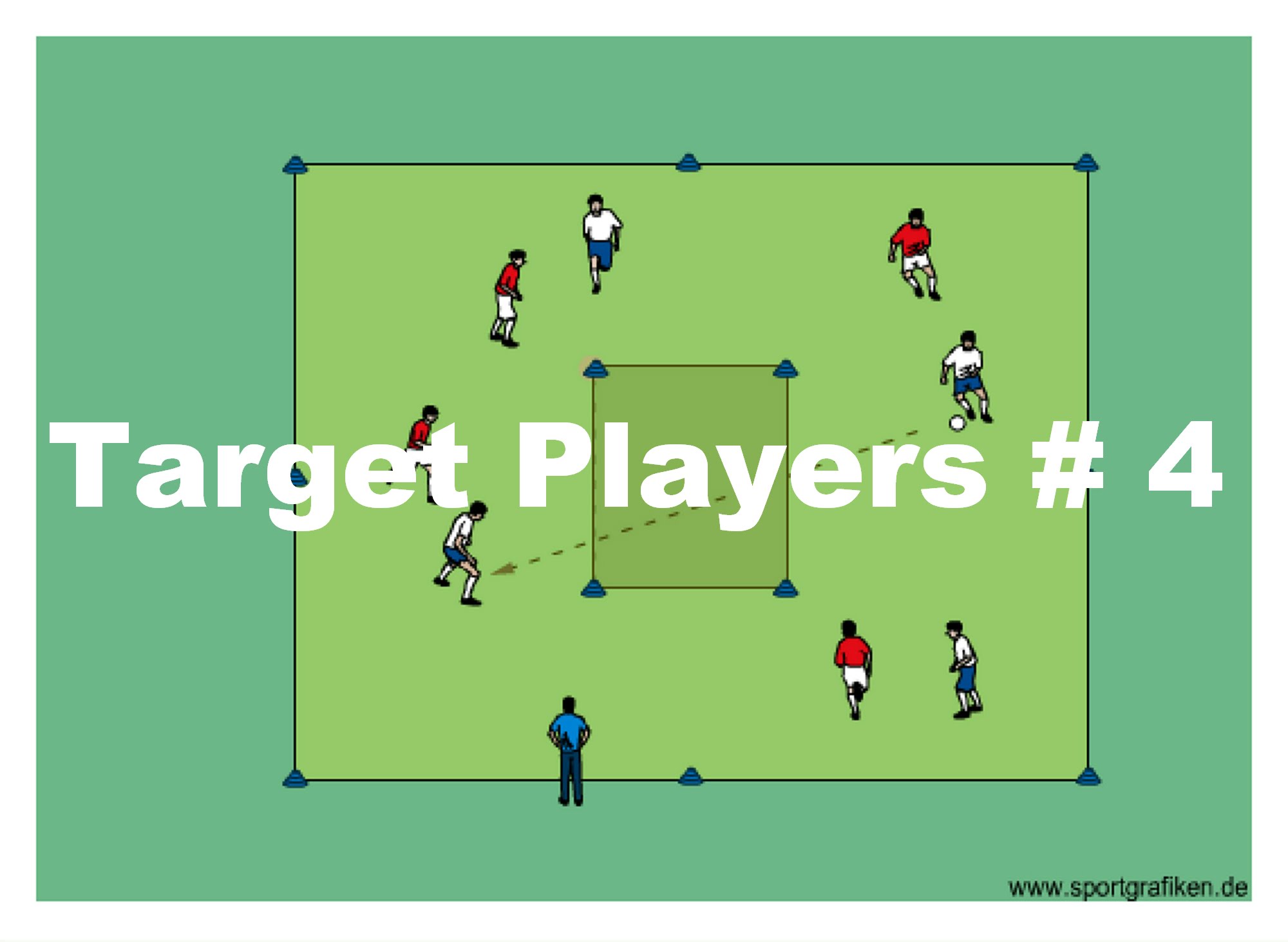 Soccer Target Players # 4 Training Drill
