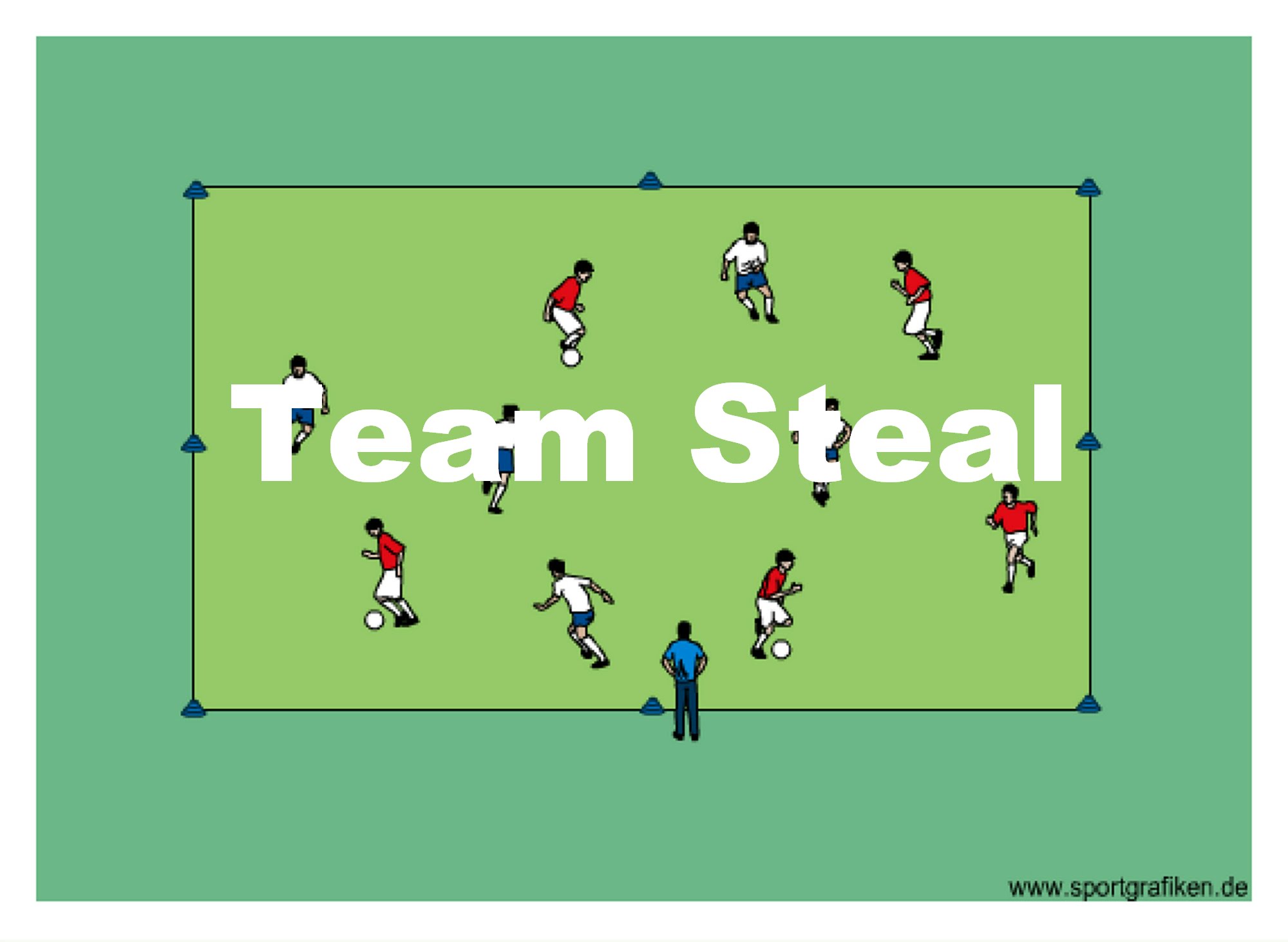 Soccer Team Steal Training Drill