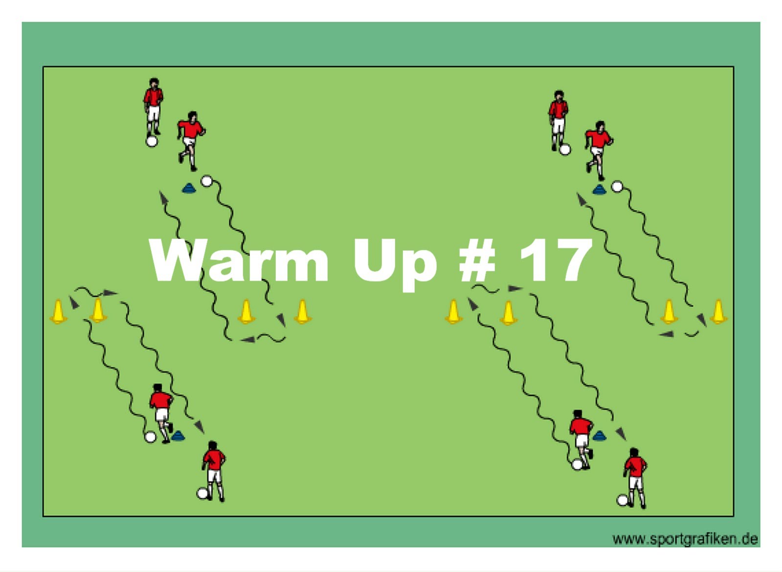 Soccer Warm Up # 17 Training Drill