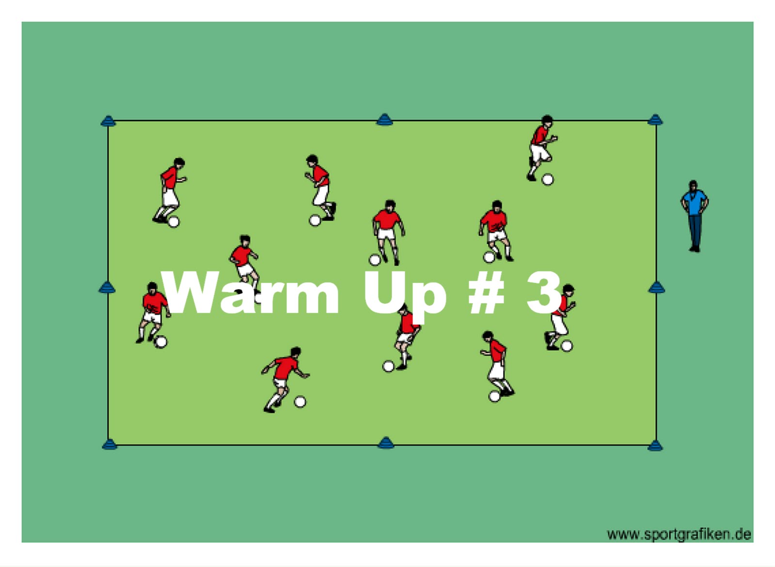 Soccer Warm Up # 3 Training Drill