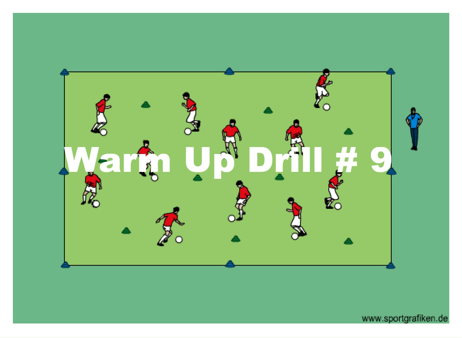 Soccer Warm Up # 9 Training Drill