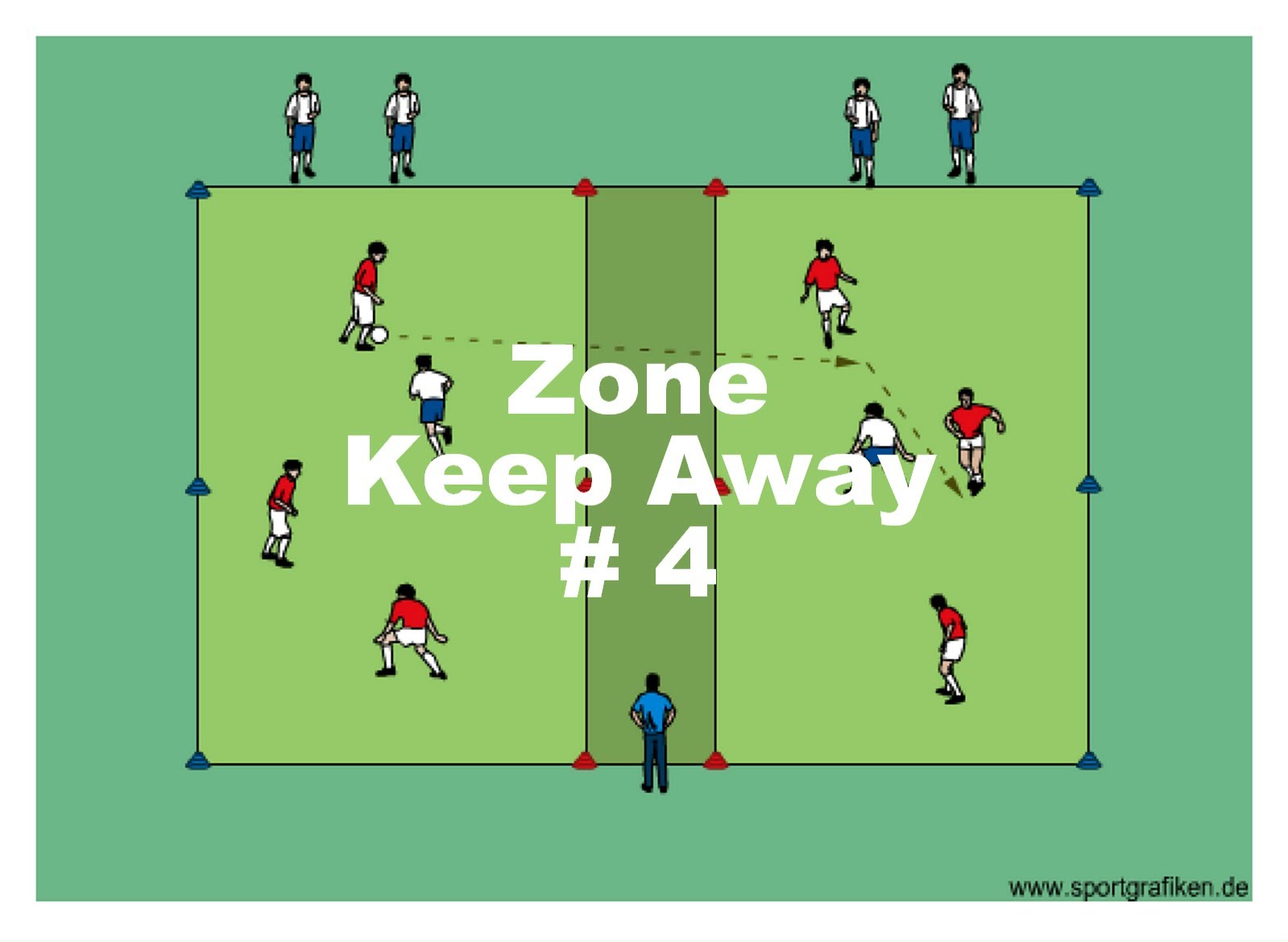 Soccer Zone Keep Away # 4 Training Drill