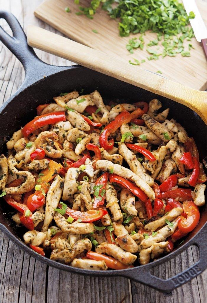 20-Minute Skillet Chicken Fajitas from The Iron You