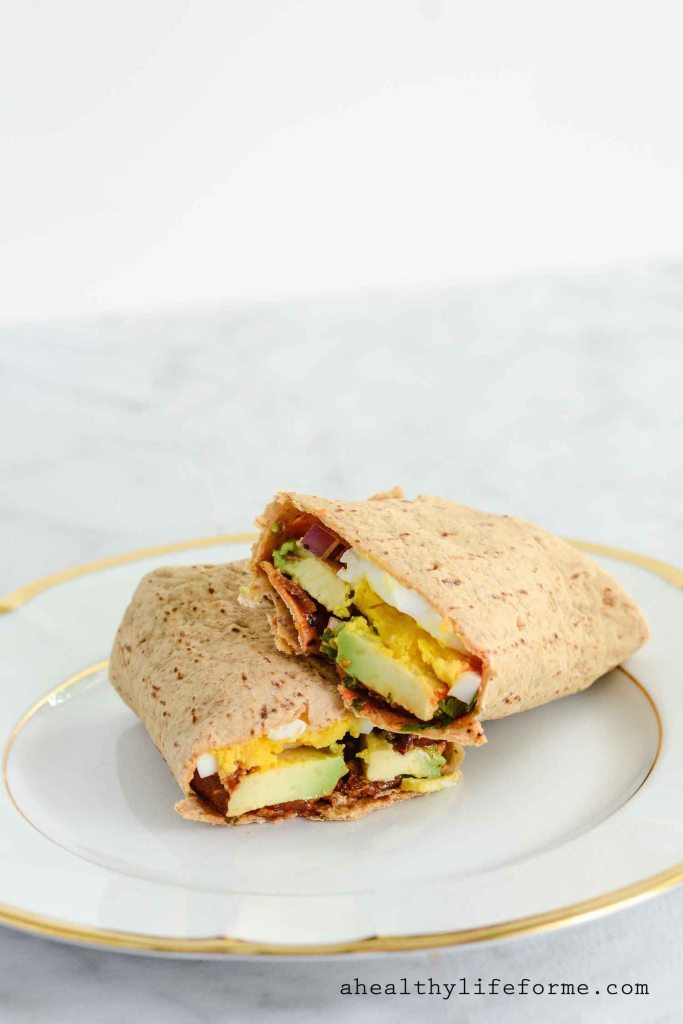 Egg & Avocado Wraps from A Healthy Life For Me