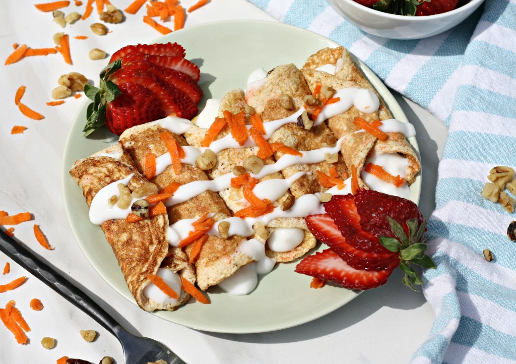 Carrot Cake Crepes from Looney for Food