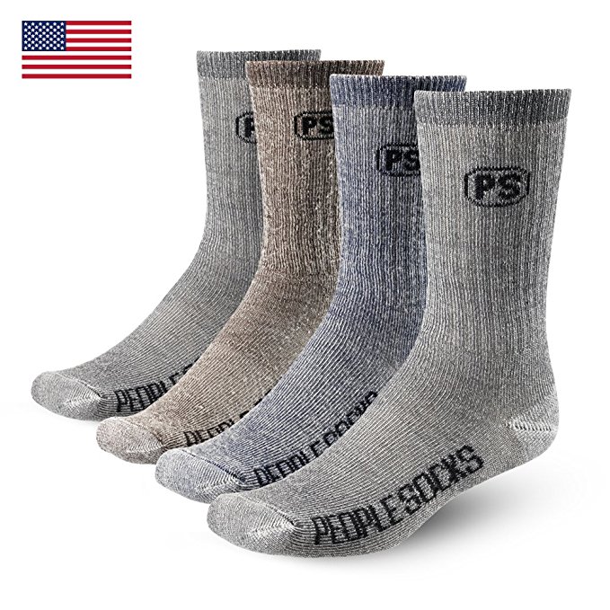 People Socks Merino Wool Hiking Trekking Crew Socks