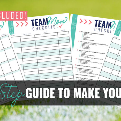 Sports Team-Mom Duty Checklist