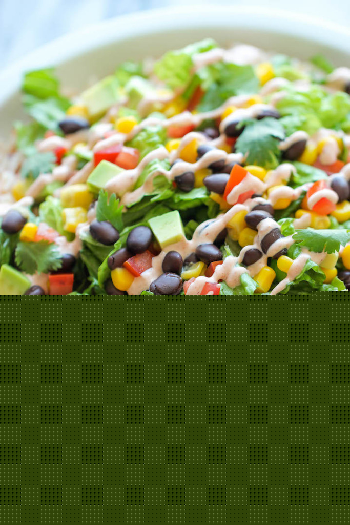 burrito bowl with rice, beans, and veggies