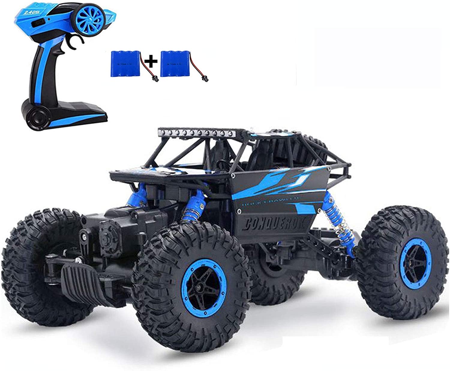 Blue off-road remote-control truck
