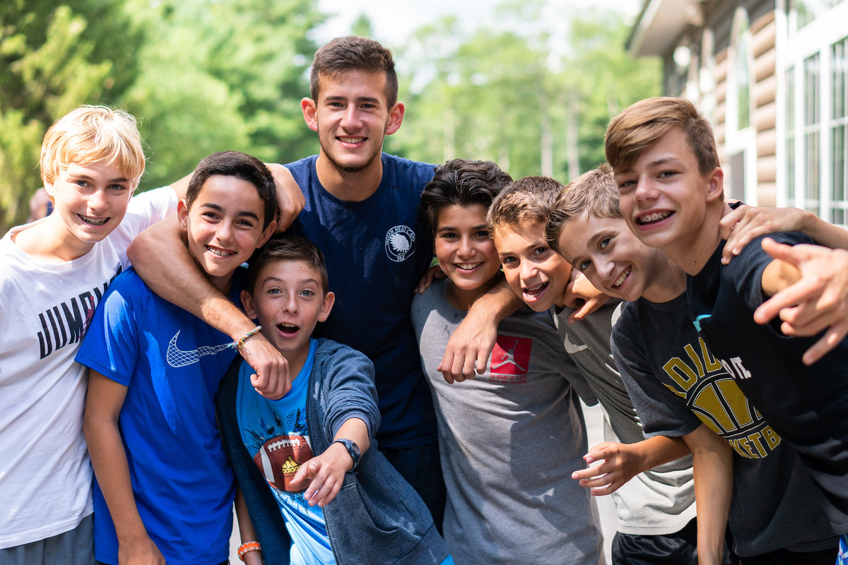Smiling teenagers in photo for after school program