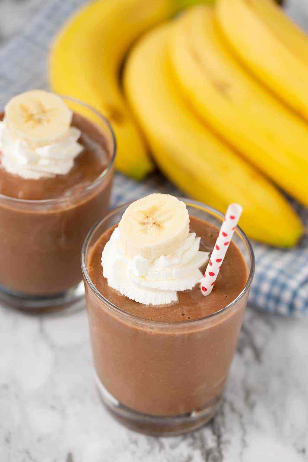 Chocolate banana smoothie