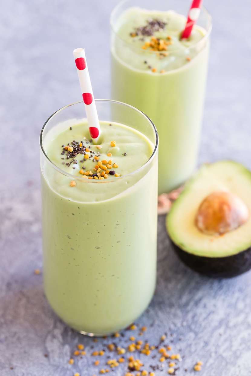 Vanilla avocado smoothie