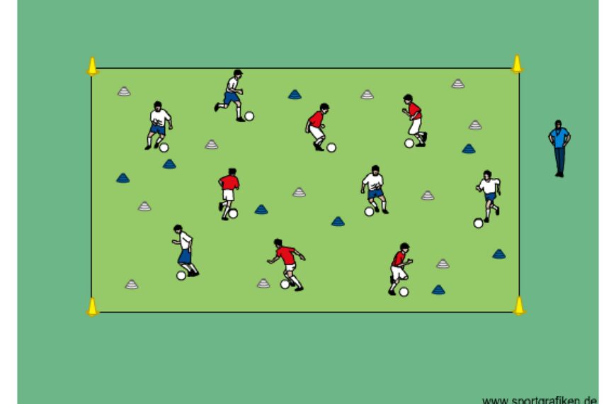 Soccer Cone Flippin’ Training Drill